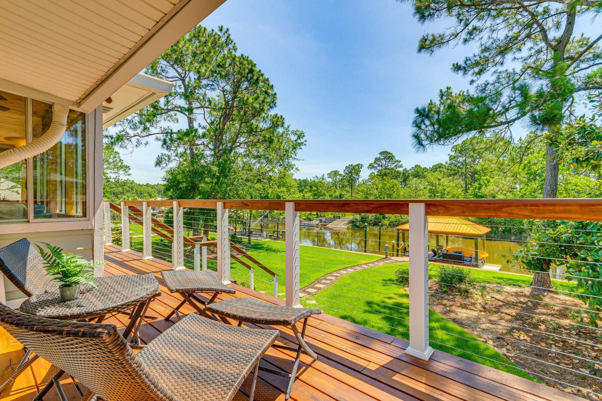 Waterfront Florida Vacation Rental With Boat Dock Милтон Экстерьер фото